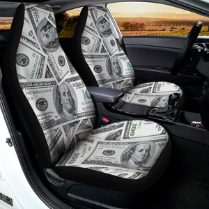 US Dollar Pattern Print Universal Fit Car Seat Covers