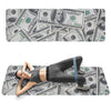 US Dollar Pattern Print Yoga Mat