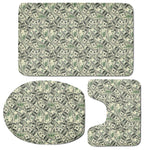 US Dollar Print 3 Piece Bath Mat Set