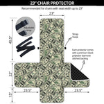 US Dollar Print Armchair Protector