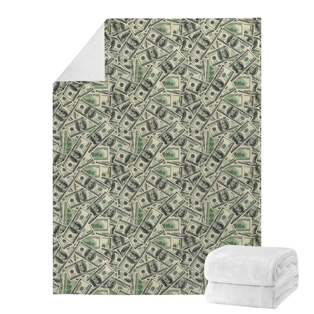 US Dollar Print Blanket