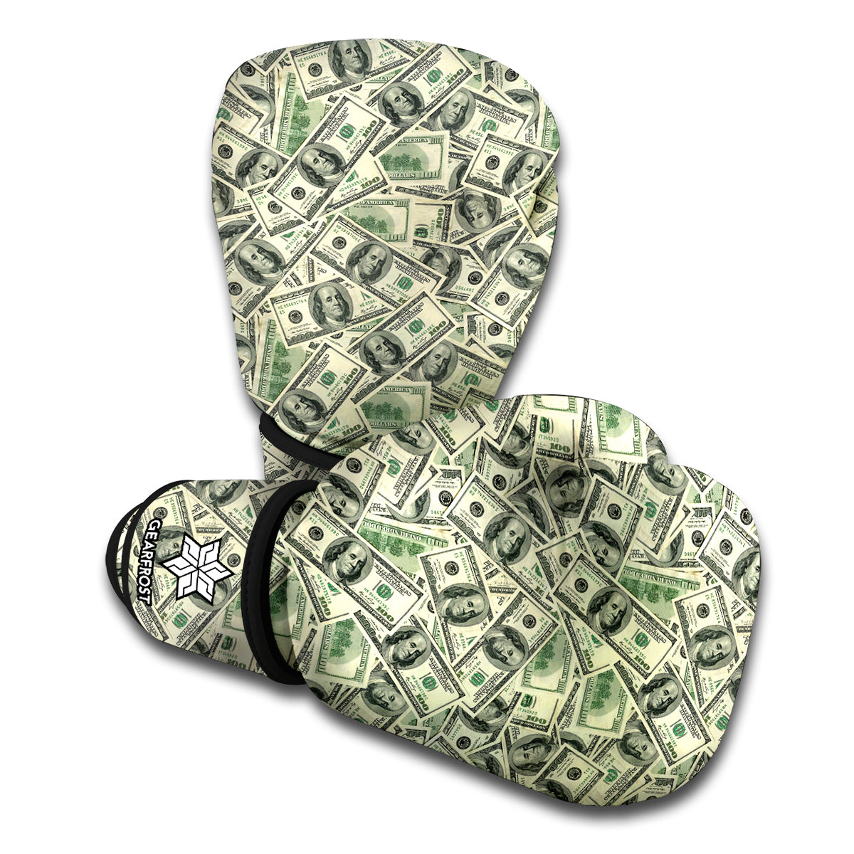 US Dollar Print Boxing Gloves
