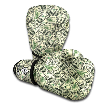 US Dollar Print Boxing Gloves