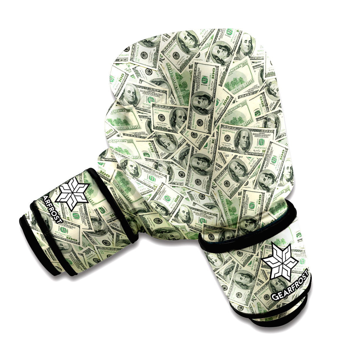 US Dollar Print Boxing Gloves