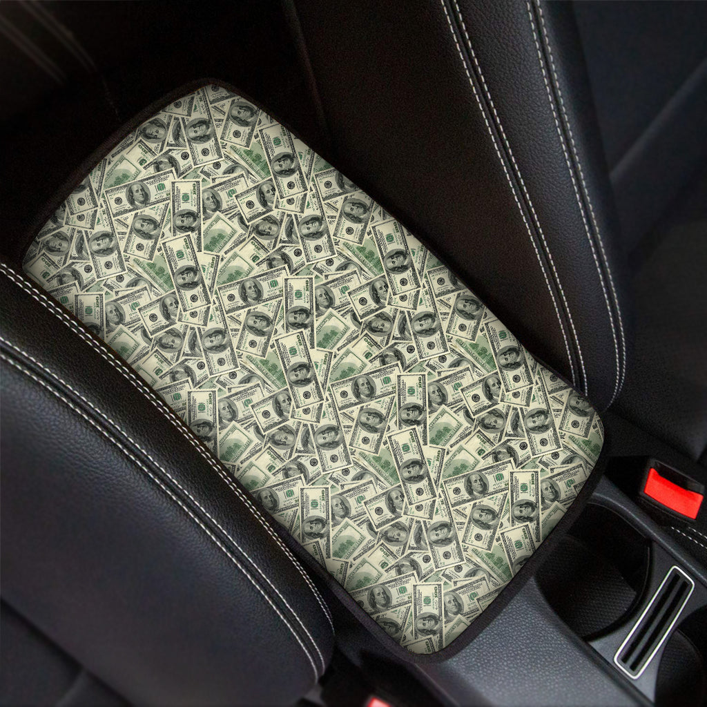 US Dollar Print Car Center Console Cover