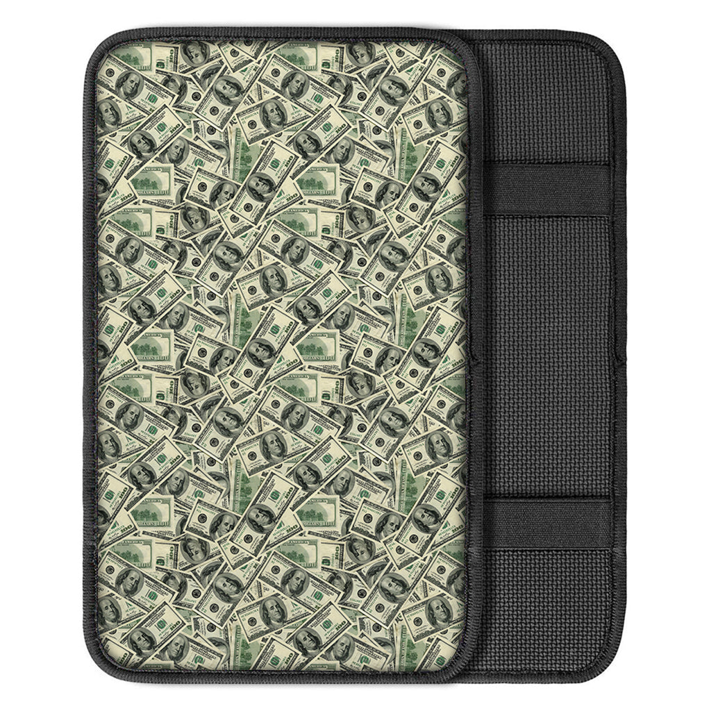 US Dollar Print Car Center Console Cover