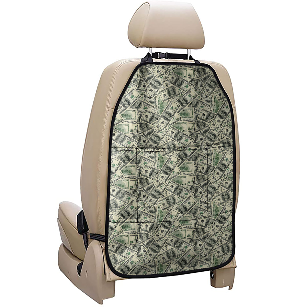 US Dollar Print Car Seat Organizers