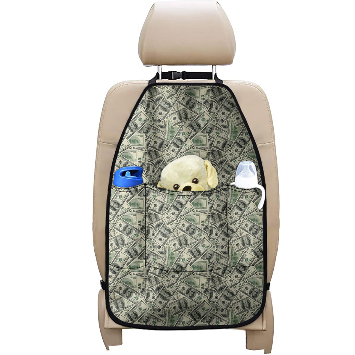 US Dollar Print Car Seat Organizers