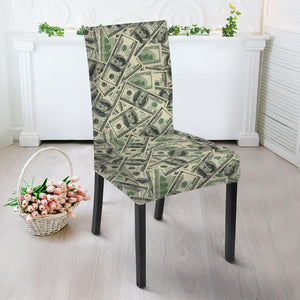 US Dollar Print Dining Chair Slipcover