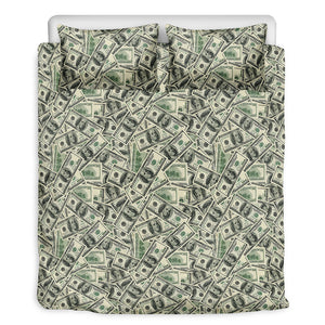 US Dollar Print Duvet Cover Bedding Set