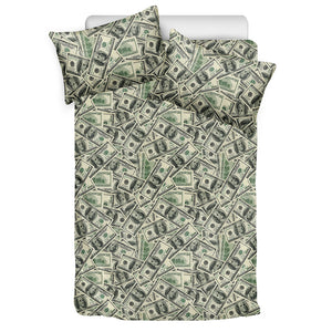 US Dollar Print Duvet Cover Bedding Set