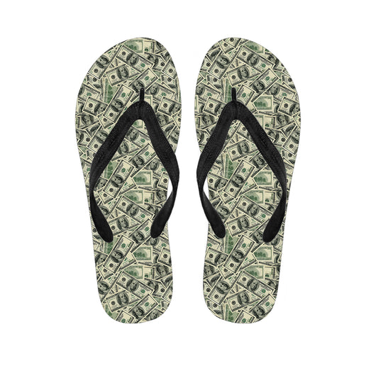 US Dollar Print Flip Flops