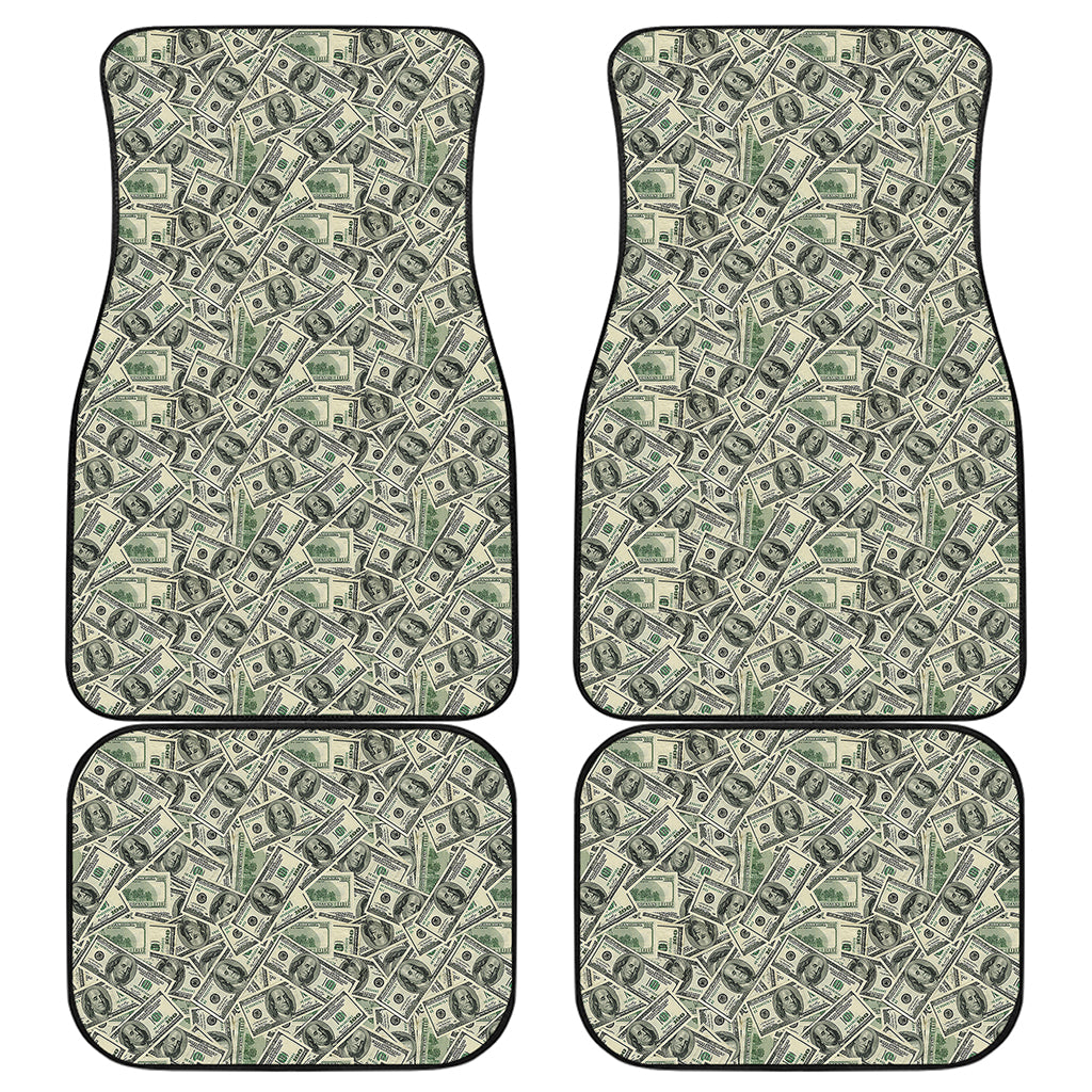 US Dollar Print Front and Back Car Floor Mats