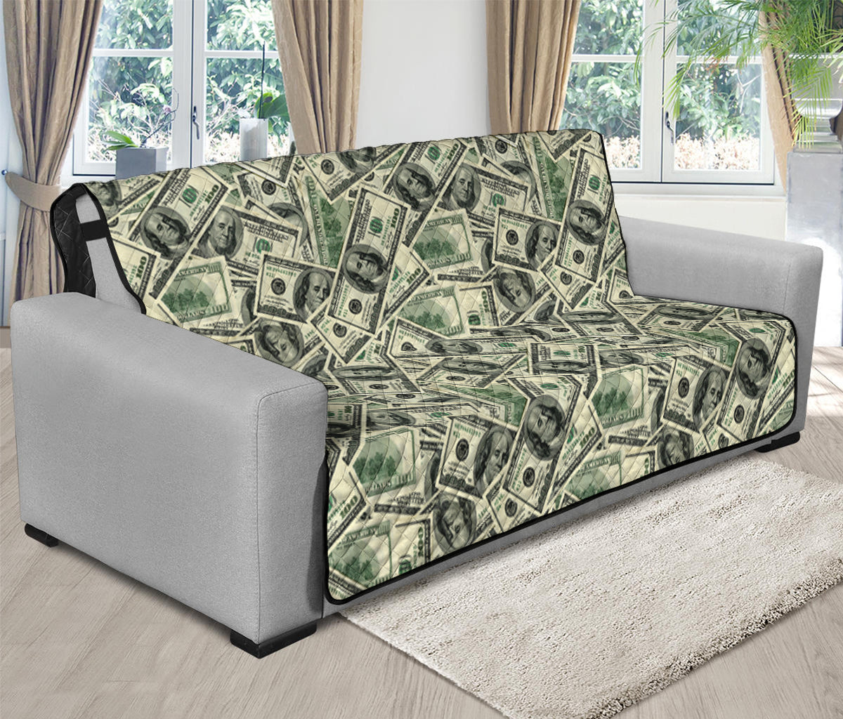 US Dollar Print Futon Protector