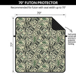 US Dollar Print Futon Protector