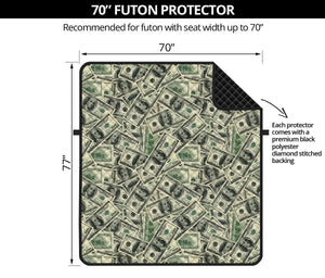 US Dollar Print Futon Protector