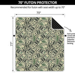 US Dollar Print Futon Protector