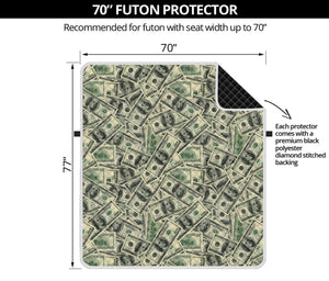 US Dollar Print Futon Protector