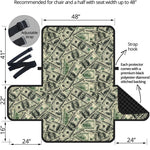 US Dollar Print Half Sofa Protector