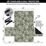 US Dollar Print Half Sofa Protector