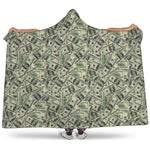 US Dollar Print Hooded Blanket