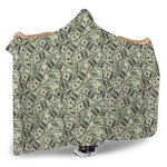 US Dollar Print Hooded Blanket