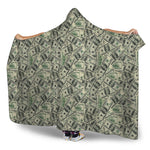 US Dollar Print Hooded Blanket