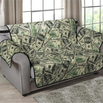 US Dollar Print Loveseat Protector