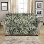 US Dollar Print Loveseat Protector