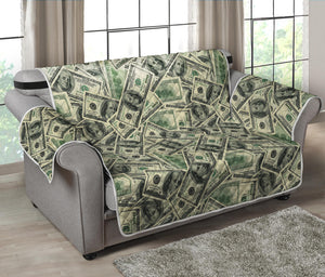 US Dollar Print Loveseat Protector