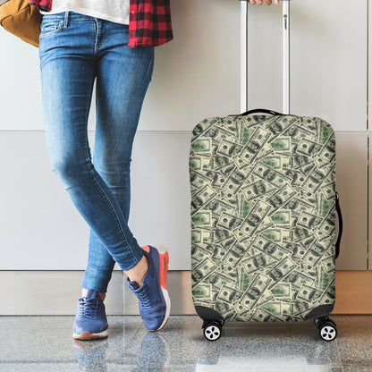 US Dollar Print Luggage Cover