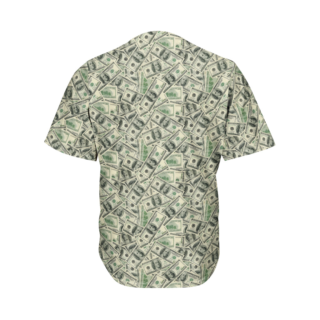 US Dollar Print Men's Baseball Jersey