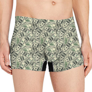 US Dollar Print Men's Boxer Briefs