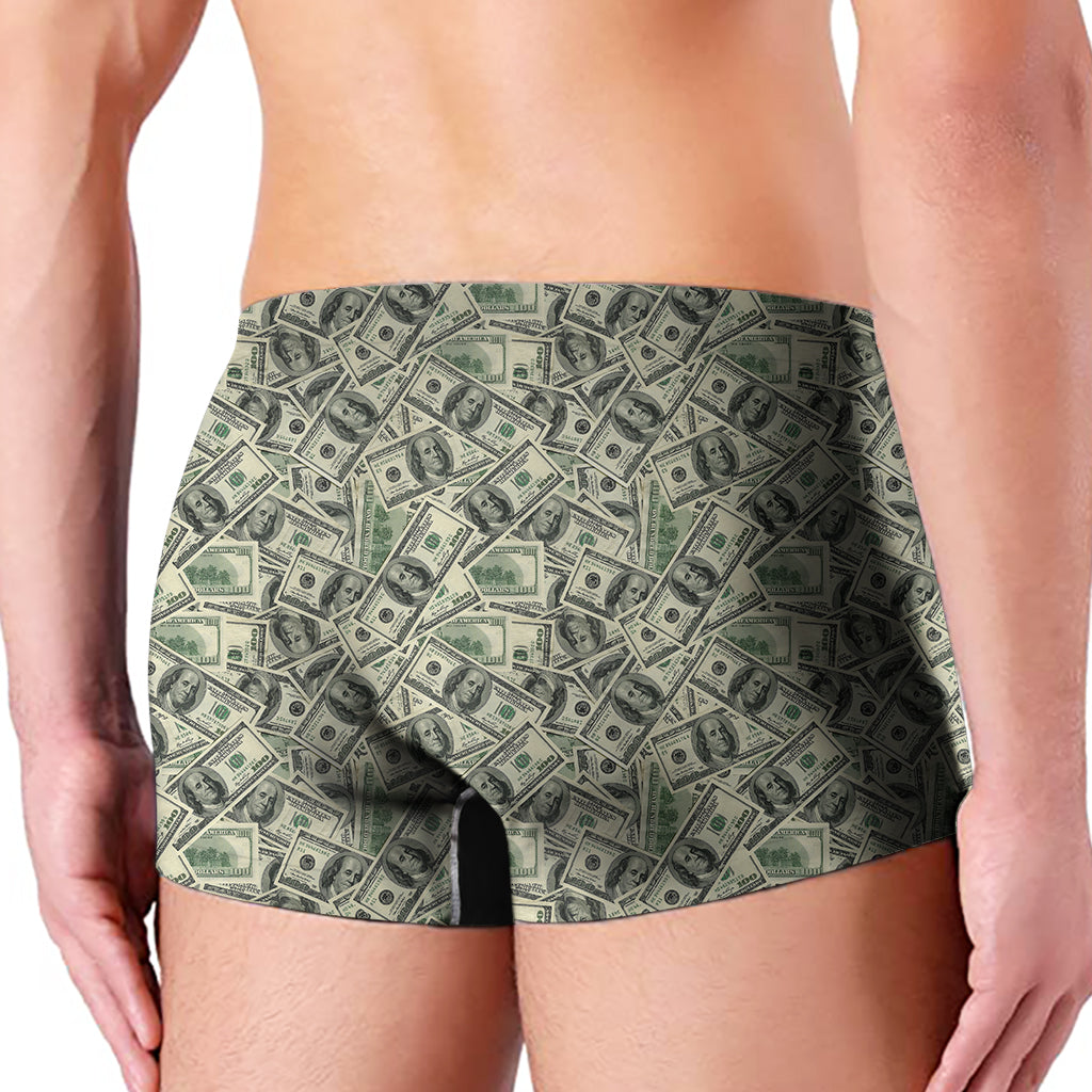 US Dollar Print Men's Boxer Briefs