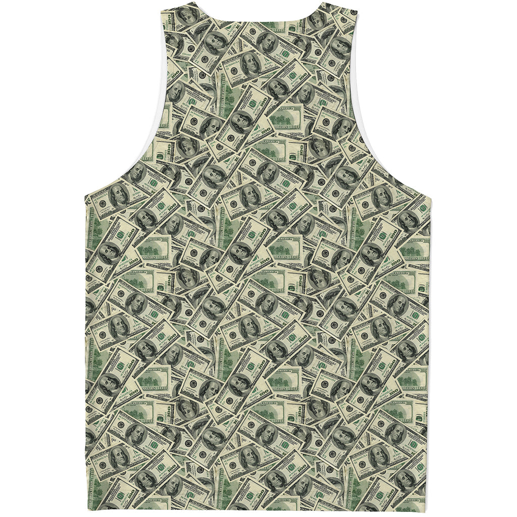 US Dollar Print Men's Tank Top