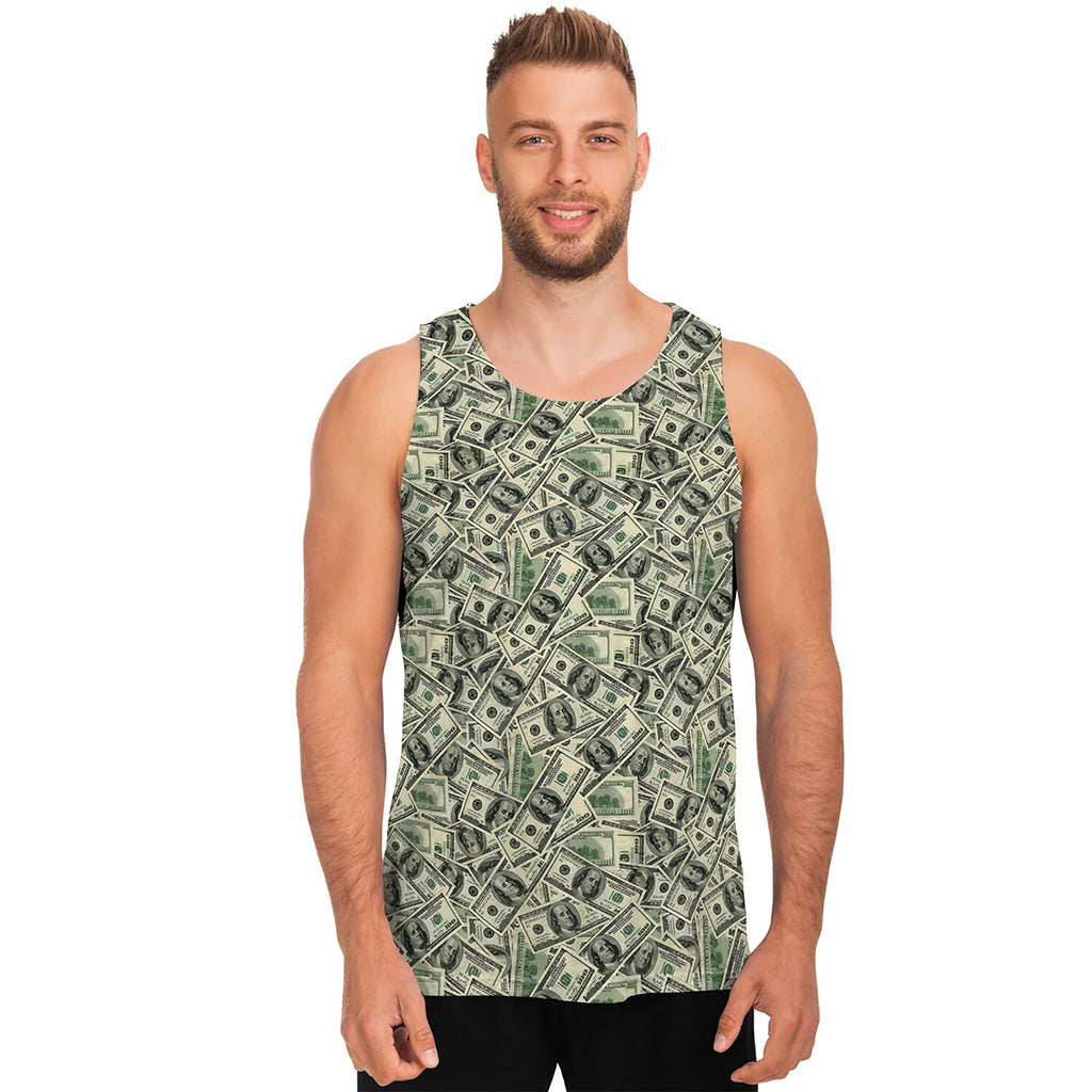 US Dollar Print Men's Tank Top