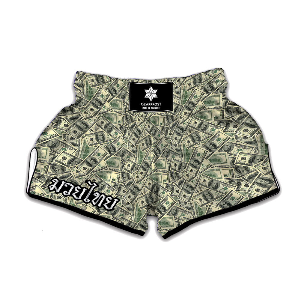 US Dollar Print Muay Thai Boxing Shorts