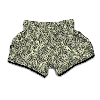 US Dollar Print Muay Thai Boxing Shorts