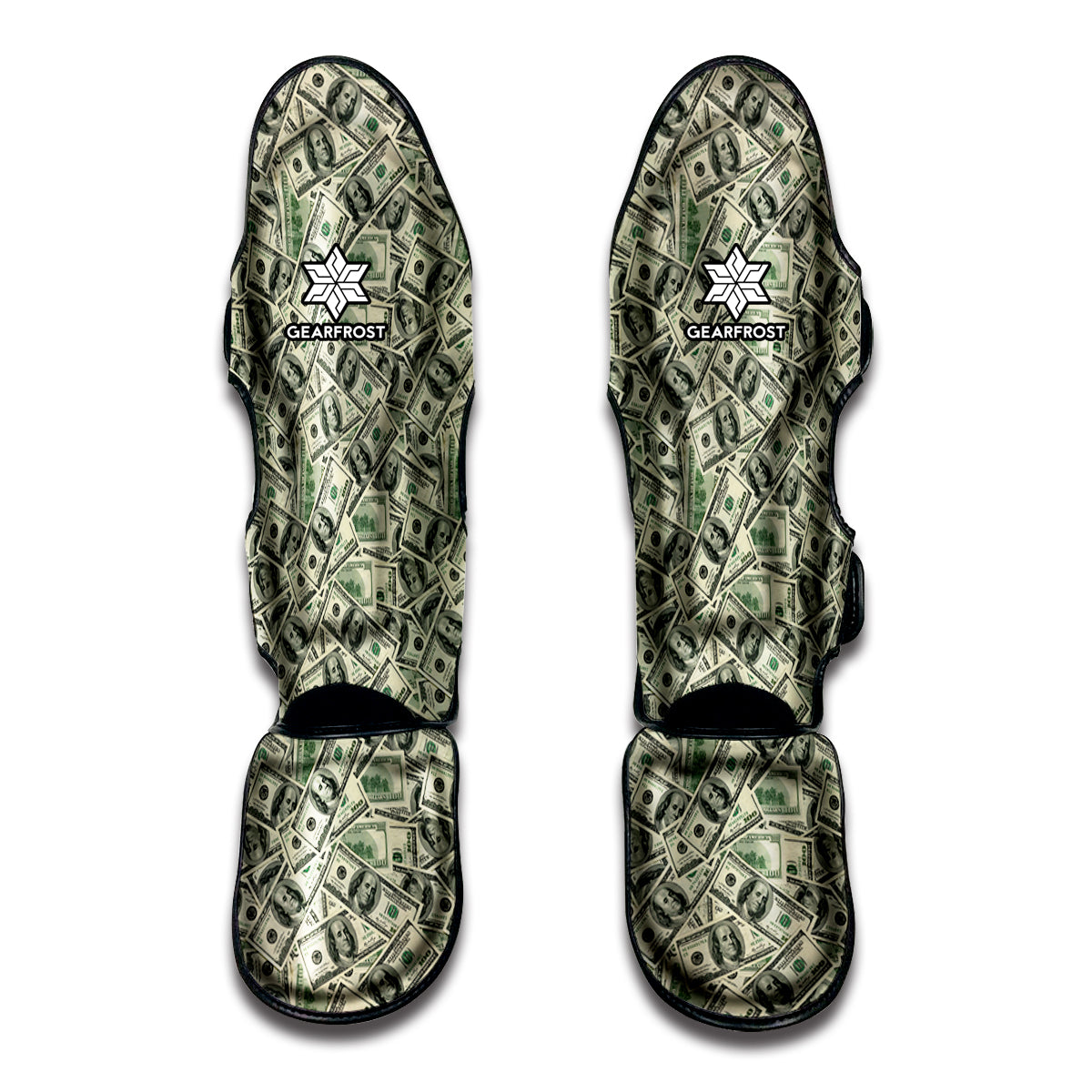 US Dollar Print Muay Thai Shin Guard