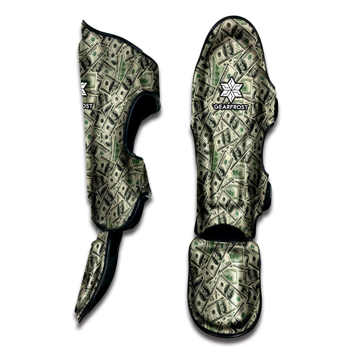 US Dollar Print Muay Thai Shin Guard