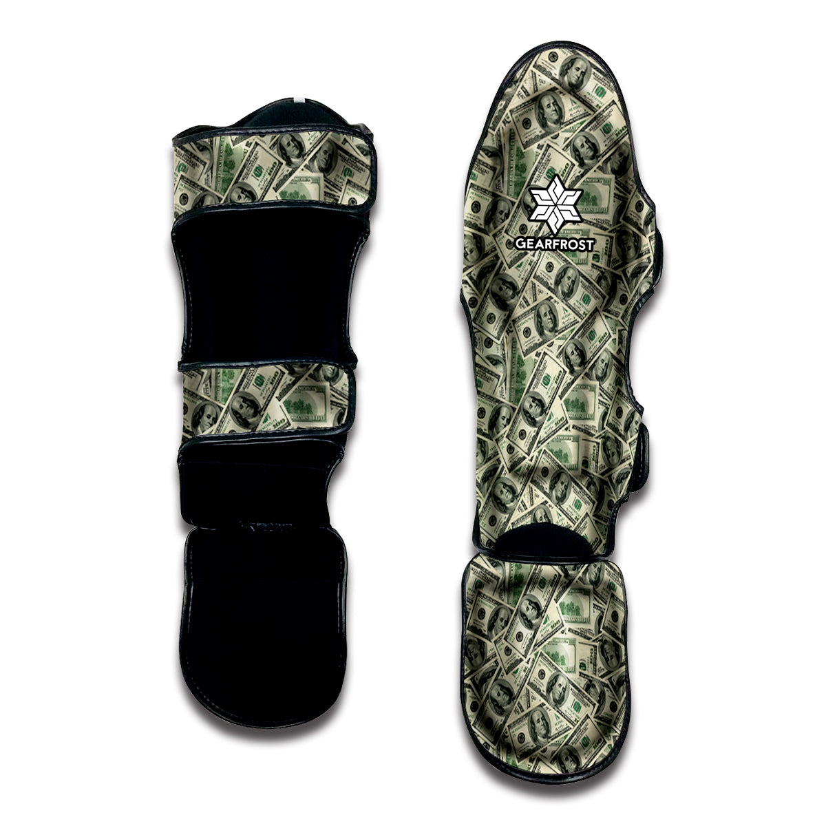 US Dollar Print Muay Thai Shin Guard