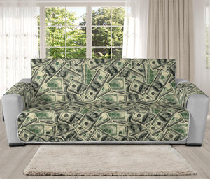 US Dollar Print Oversized Sofa Protector