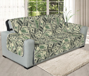 US Dollar Print Oversized Sofa Protector