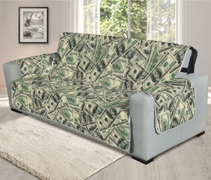 US Dollar Print Oversized Sofa Protector