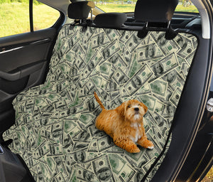 US Dollar Print Pet Car Back Seat Cover