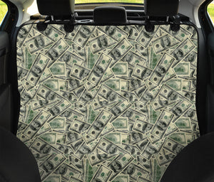 US Dollar Print Pet Car Back Seat Cover