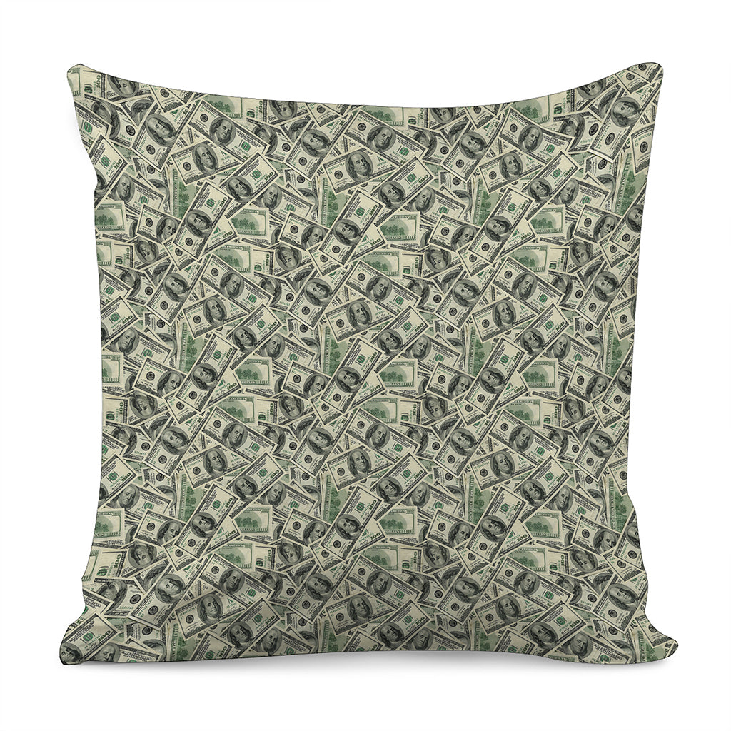 US Dollar Print Pillow Cover