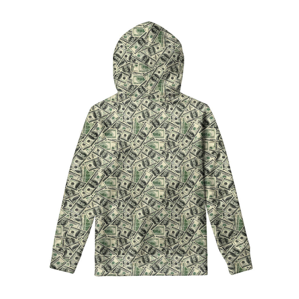 US Dollar Print Pullover Hoodie