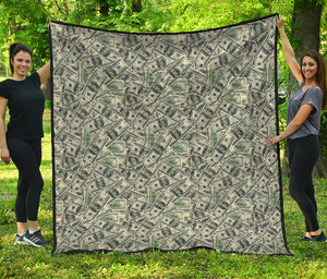 US Dollar Print Quilt