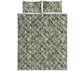 US Dollar Print Quilt Bed Set